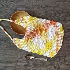 Hand Knitted Baby Bib